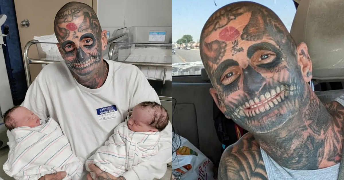 Heavily Tattooed Dad Faces Criticism as People Judge Him as a Horrible Father