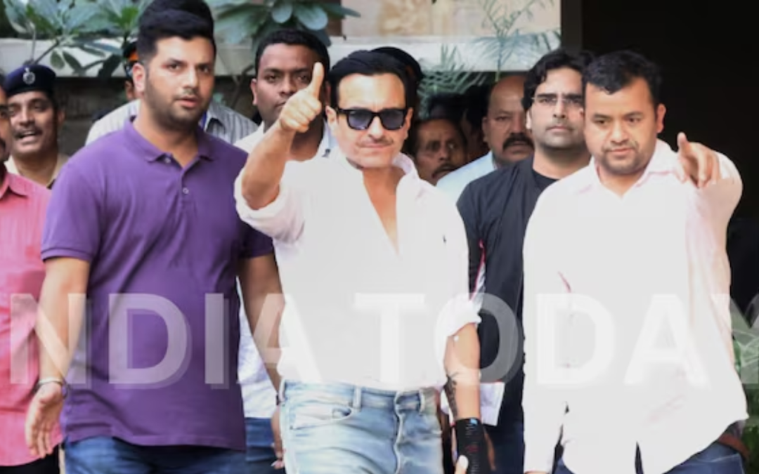 Pics: Saif Ali Khan’s First Appearance As He Returns Home From Hospital